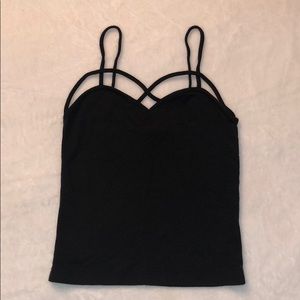 Black Caged Brandy Melville Top